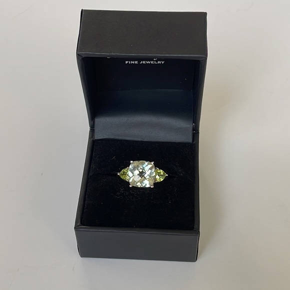 NWT Mint Quartz/Peridot Sterling Silver Ring - Picture 9 of 11